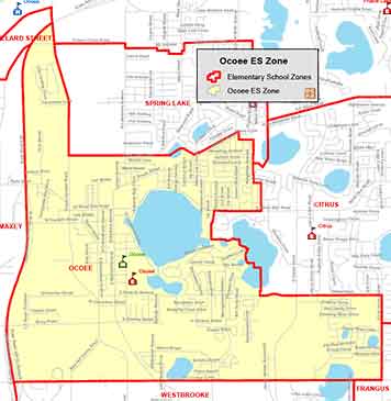 OCPS Ocoee Elementary Map