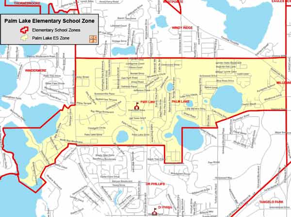 OCPS Palm Lake Elementary Map