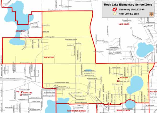 OCPS Rock Lake Elementary Map