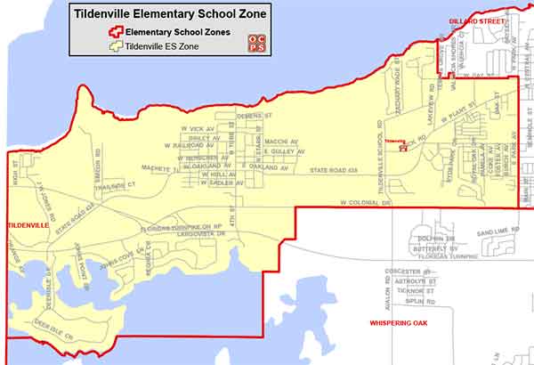 OCPS Tildenville Elementary Map