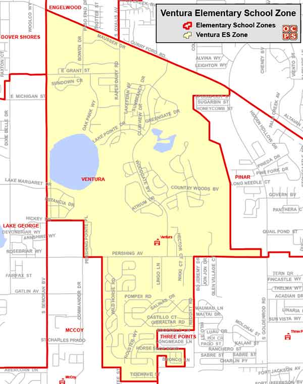 OCPS Ventura Elementary Map