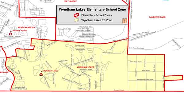 OCPS Wyndham Lakes Elementary Map