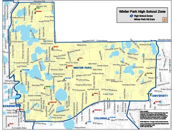 OCPS Winter Park Hifh Map