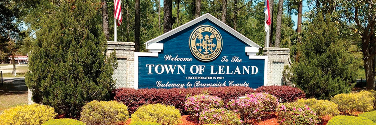 leland nc welcome sign