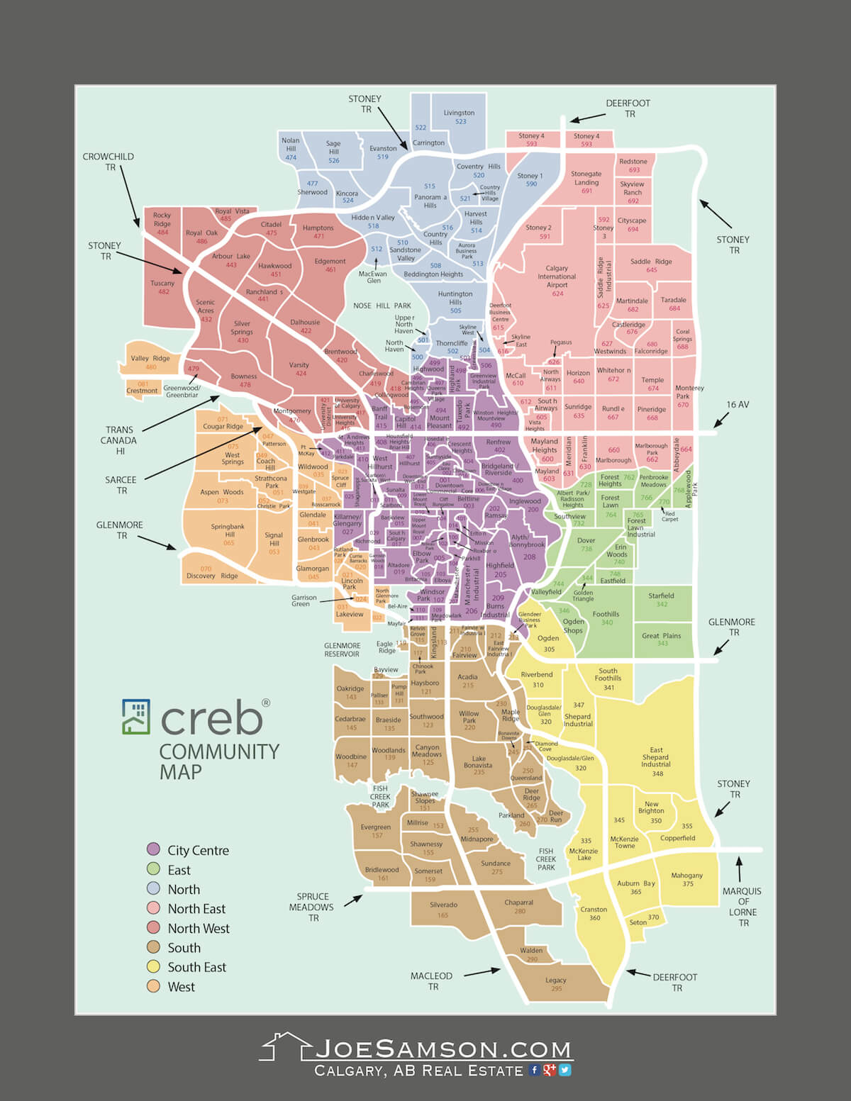 CLICK to view: Calgary real estate map