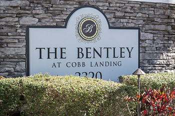 the bentley at cobbs landing sign