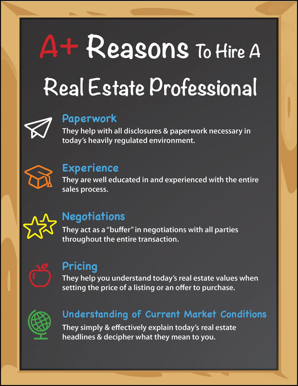 Top 5 A+ Reasons to Hire a Real Estate Pro [INFOGRAPHIC]