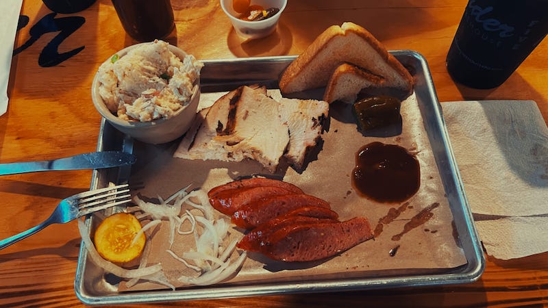 Lunch at Tender Smokehouse in Celina Tx