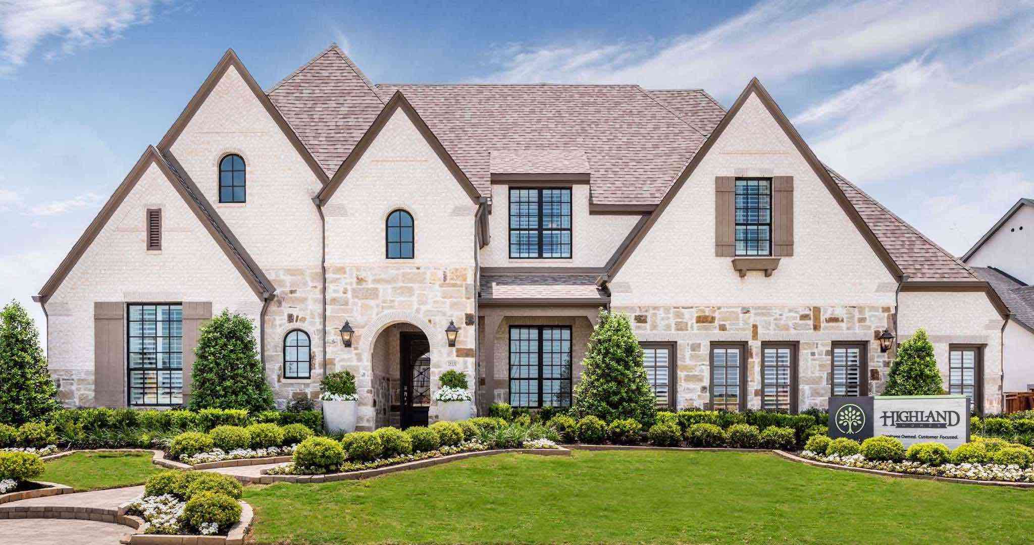Highland Homes Model at The Grove in Frisco Texas