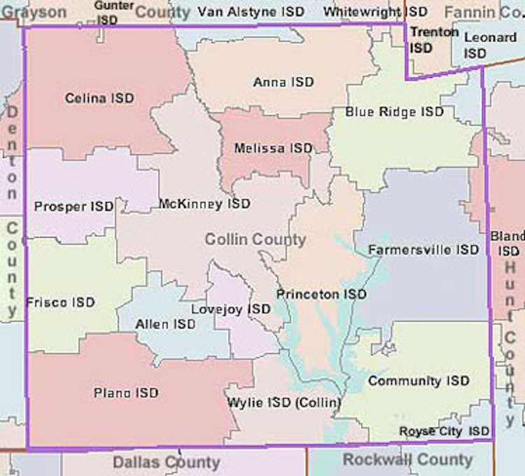 Collin County Interactive Map Real Estate By Collin County Schools