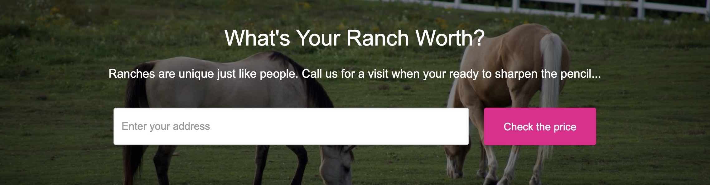 Get an instant price for your texas ranch