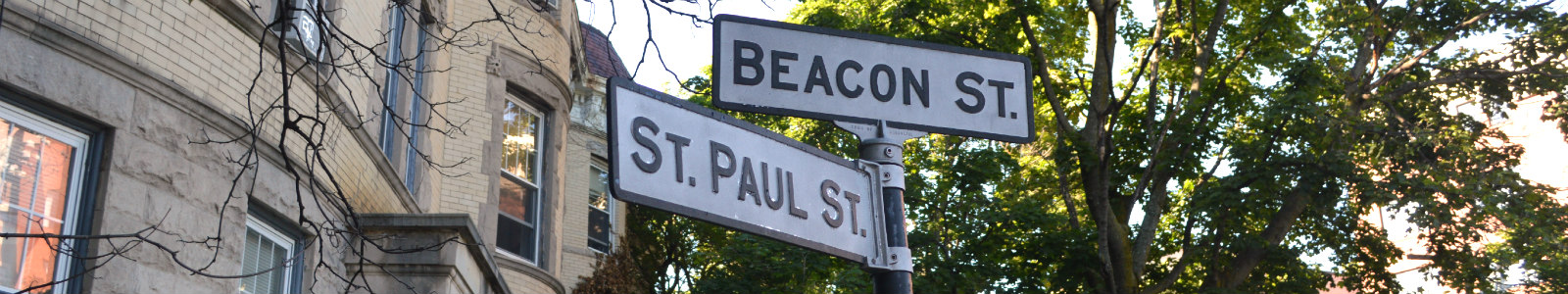 Beacon Street Sign Brookline