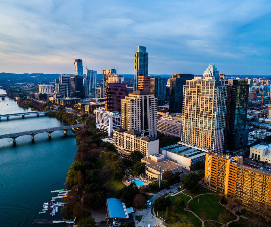 Aerial View of Austin Skyline