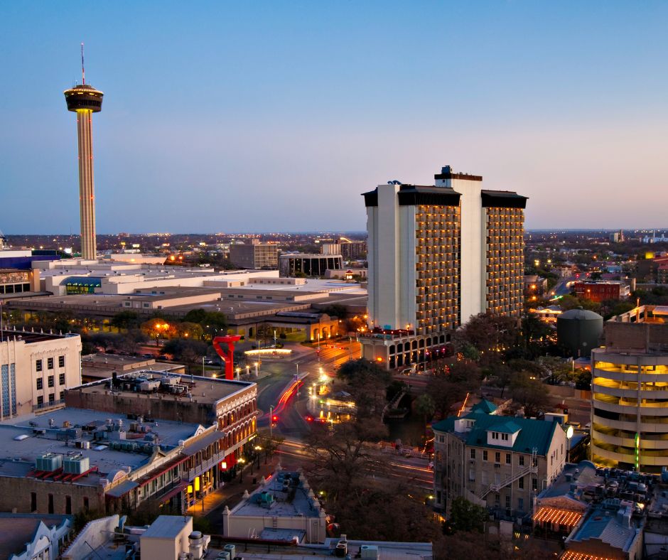 San Antonio skyline Aerial