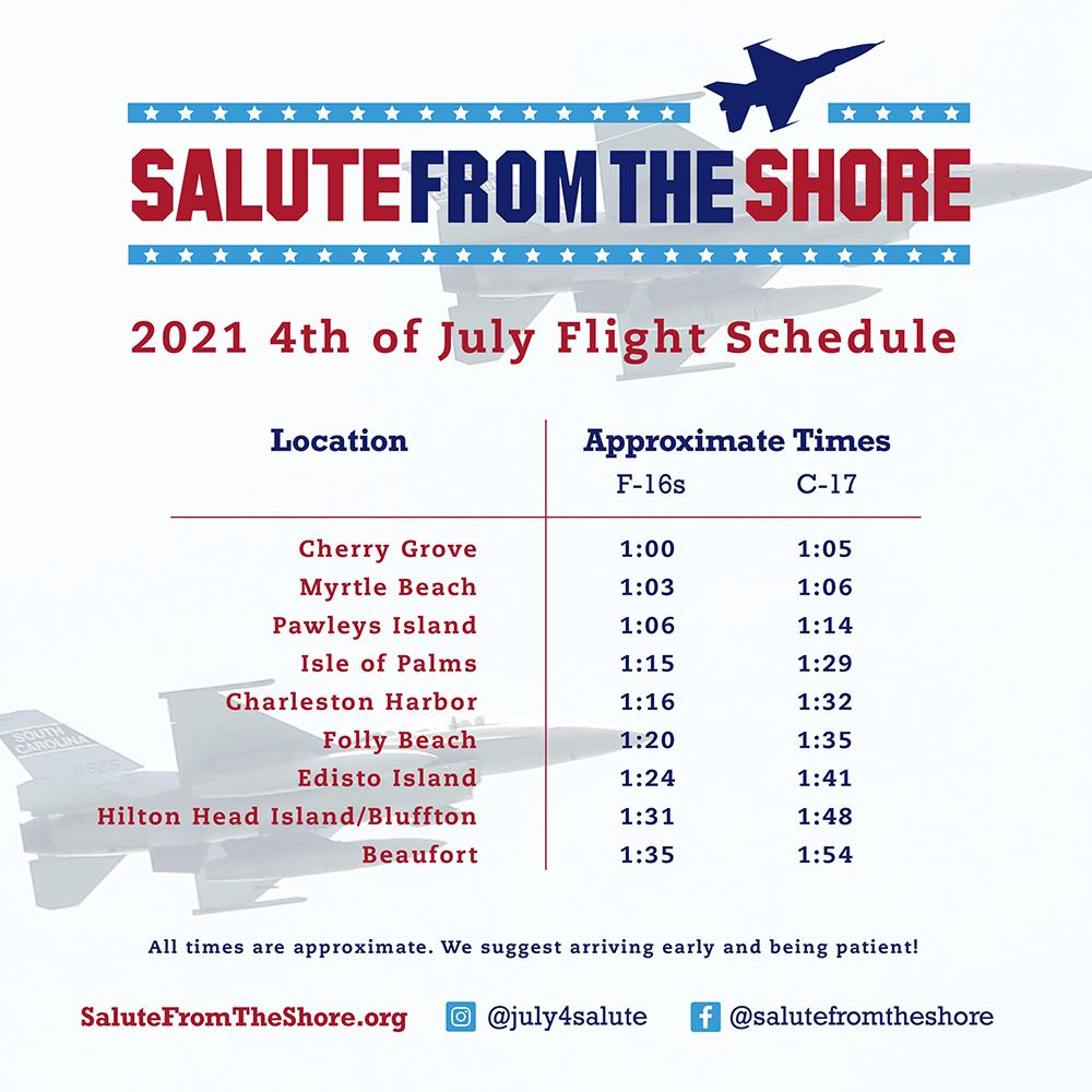 2020 Salute From The Shores Flight Schedule