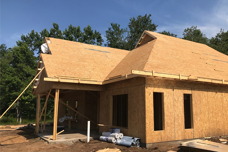 House framed out