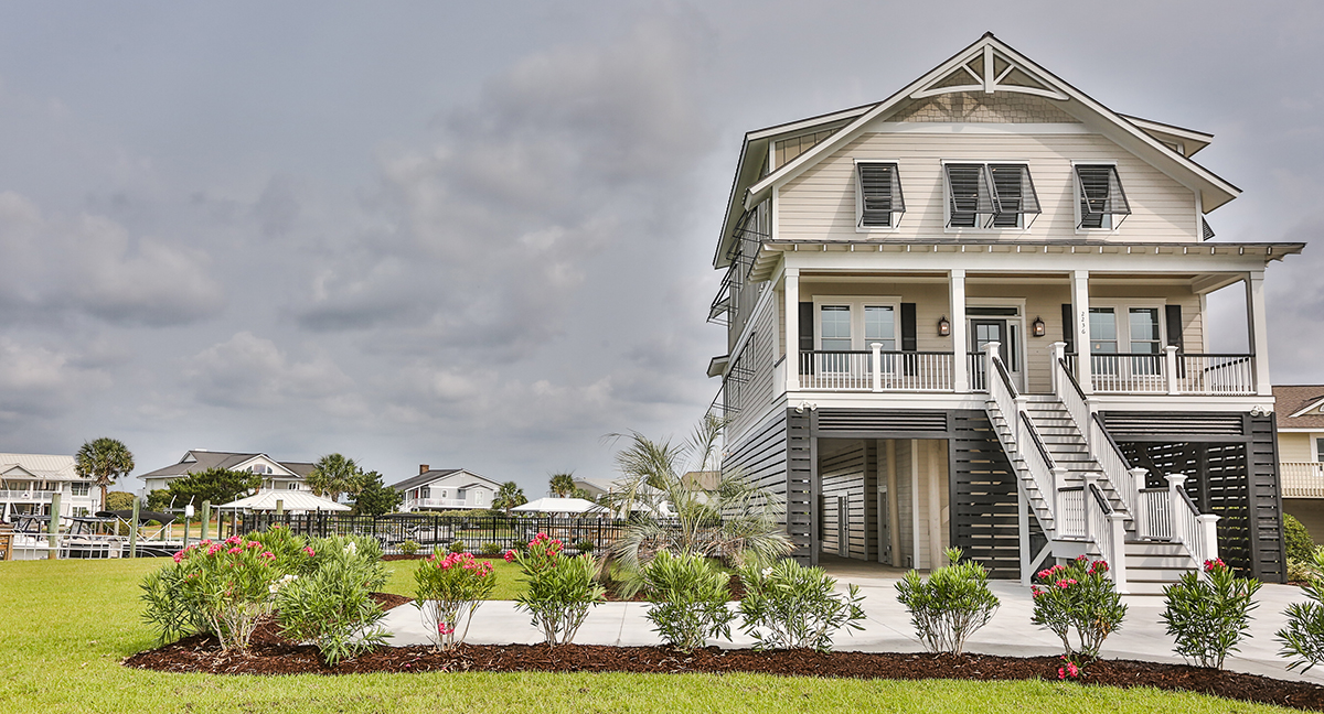 Lowcountry Style Raised Beach Home Constructed By CRG Companies in