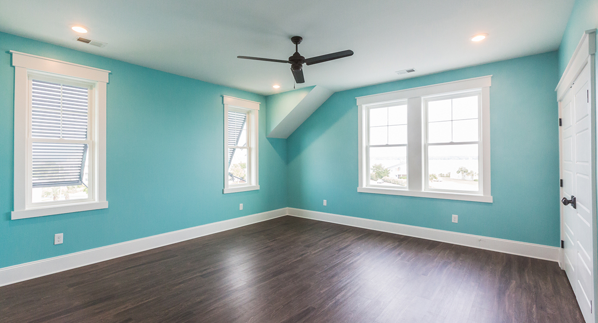 blue guest bedroom