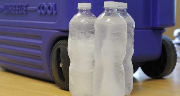 1. Frozen Water Bottles