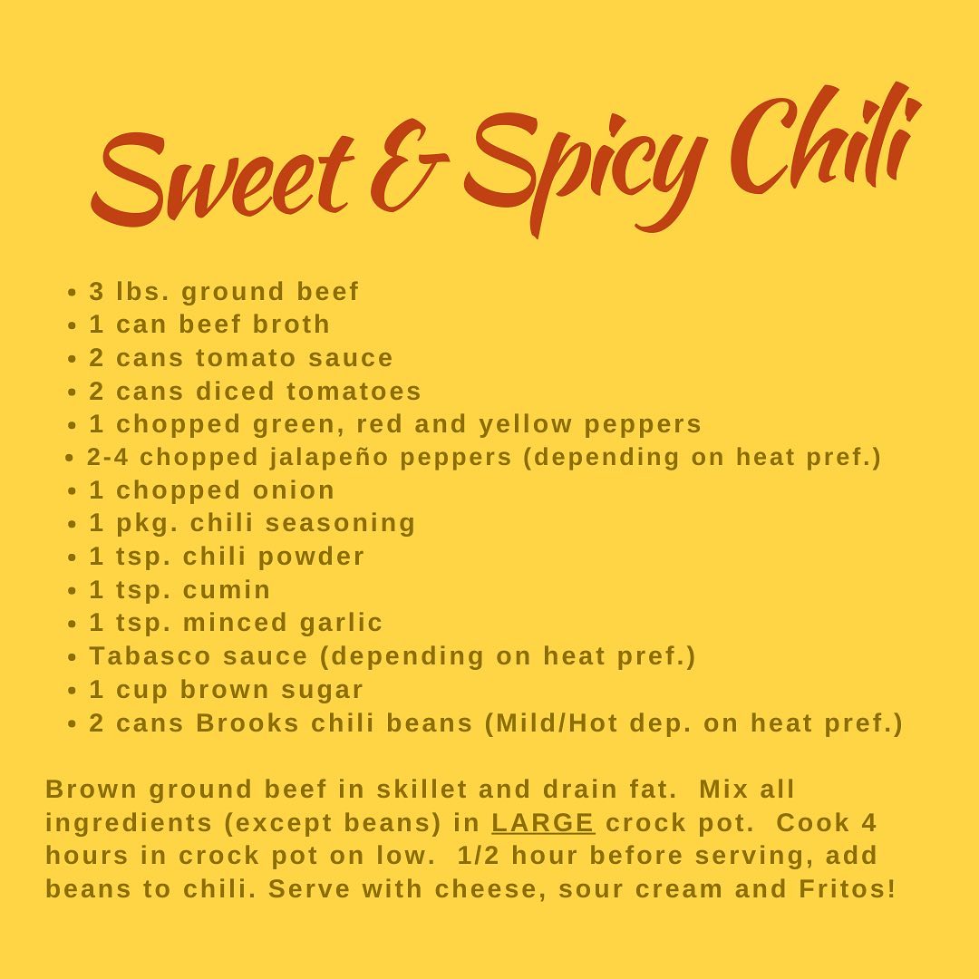 Recommendation Mondays: Sweet & Spicy Chili
