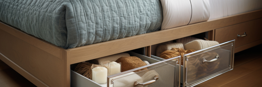 Use Storage Solutions Like Under The Bed!